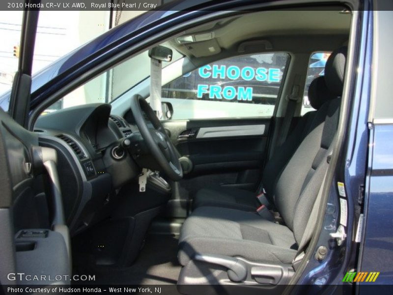 Royal Blue Pearl / Gray 2010 Honda CR-V LX AWD