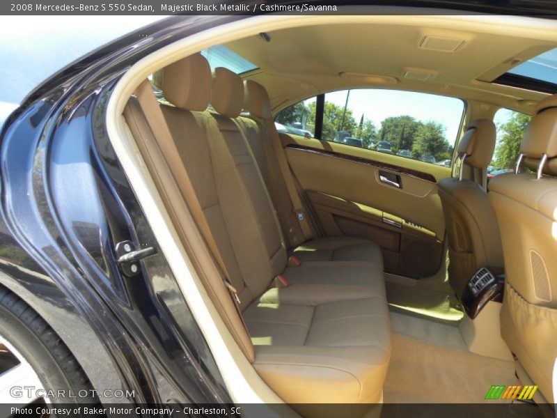 Majestic Black Metallic / Cashmere/Savanna 2008 Mercedes-Benz S 550 Sedan