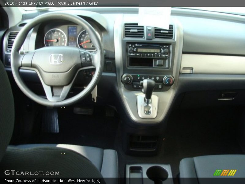 Royal Blue Pearl / Gray 2010 Honda CR-V LX AWD