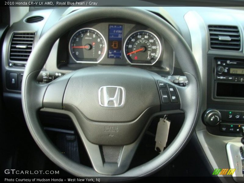 Royal Blue Pearl / Gray 2010 Honda CR-V LX AWD