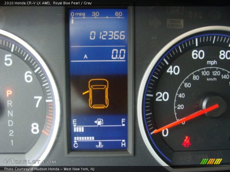 Royal Blue Pearl / Gray 2010 Honda CR-V LX AWD