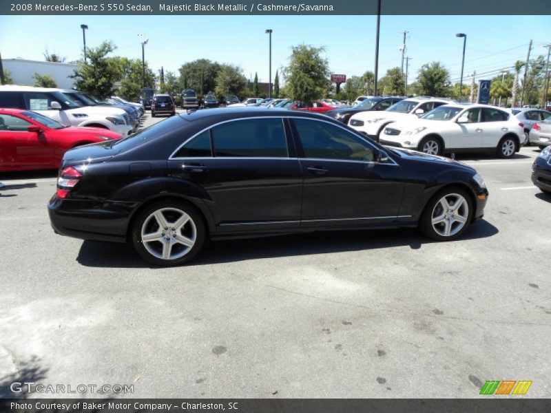 Majestic Black Metallic / Cashmere/Savanna 2008 Mercedes-Benz S 550 Sedan