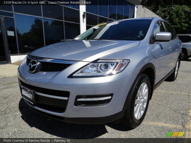 Liquid Platinum Metallic / Black 2008 Mazda CX-9 Sport AWD