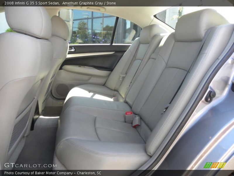 Amethyst Graphite Gray / Stone 2008 Infiniti G 35 S Sport Sedan