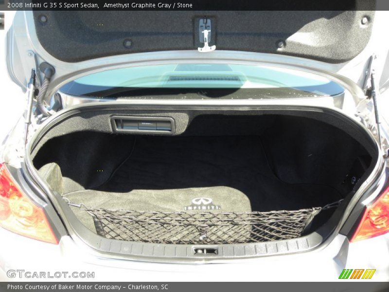Amethyst Graphite Gray / Stone 2008 Infiniti G 35 S Sport Sedan