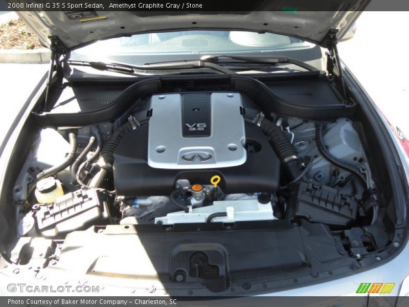 Amethyst Graphite Gray / Stone 2008 Infiniti G 35 S Sport Sedan
