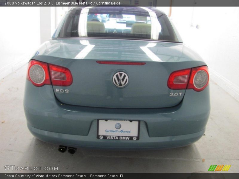 Eismeer Blue Metallic / Cornsilk Beige 2008 Volkswagen Eos 2.0T