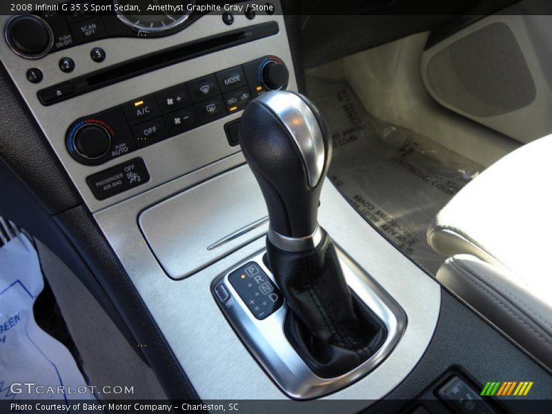 Amethyst Graphite Gray / Stone 2008 Infiniti G 35 S Sport Sedan