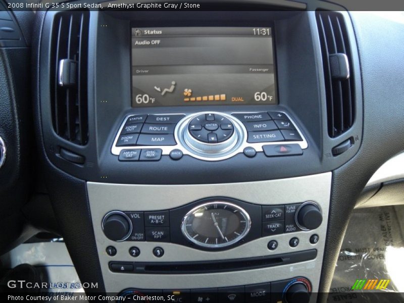 Amethyst Graphite Gray / Stone 2008 Infiniti G 35 S Sport Sedan