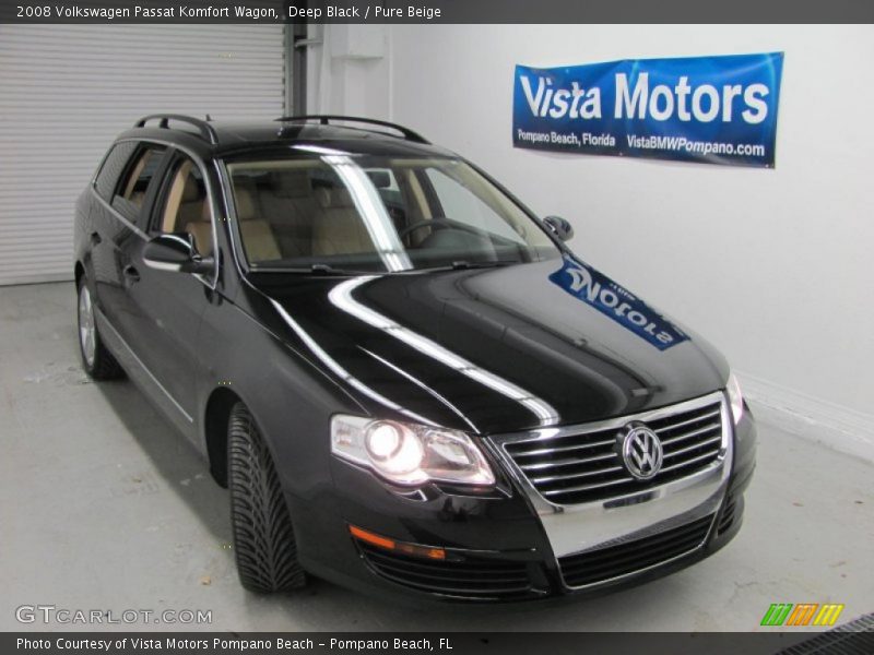 Deep Black / Pure Beige 2008 Volkswagen Passat Komfort Wagon