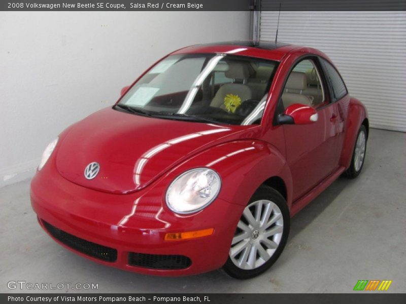 Salsa Red / Cream Beige 2008 Volkswagen New Beetle SE Coupe