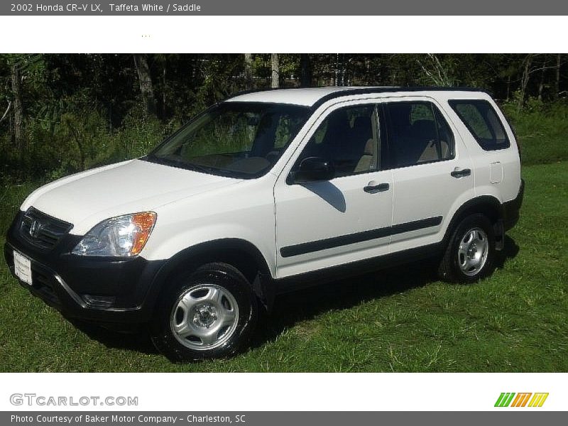 Taffeta White / Saddle 2002 Honda CR-V LX