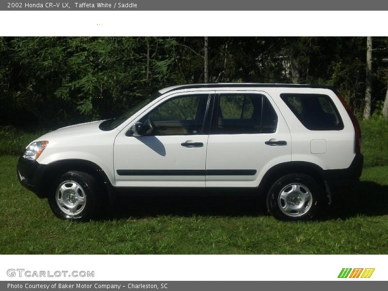Taffeta White / Saddle 2002 Honda CR-V LX