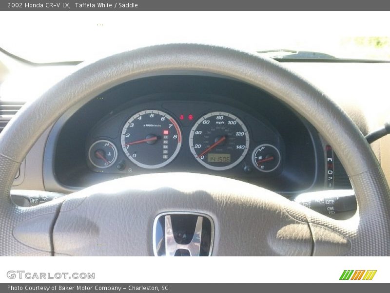 Taffeta White / Saddle 2002 Honda CR-V LX