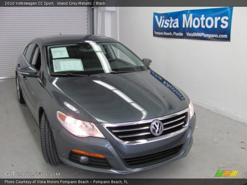 Island Grey Metallic / Black 2010 Volkswagen CC Sport