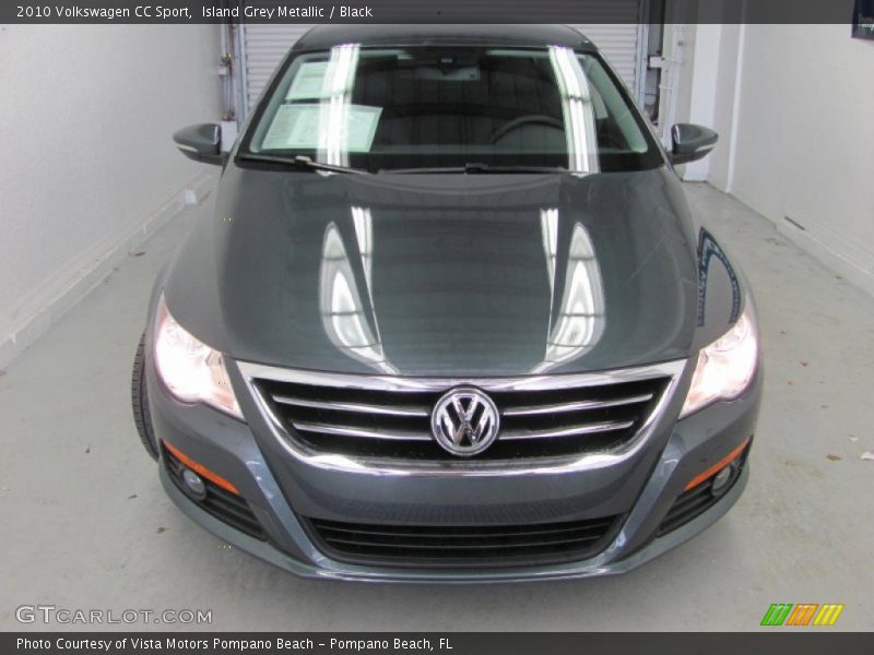 Island Grey Metallic / Black 2010 Volkswagen CC Sport