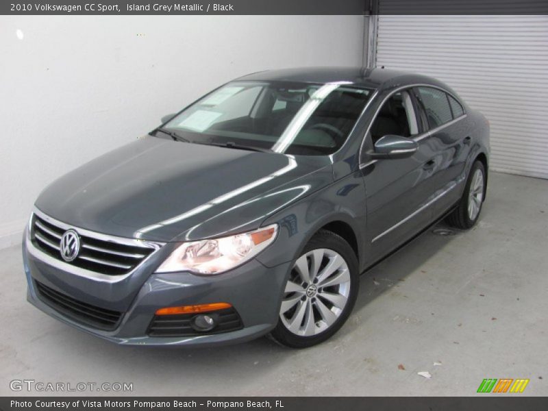 Island Grey Metallic / Black 2010 Volkswagen CC Sport