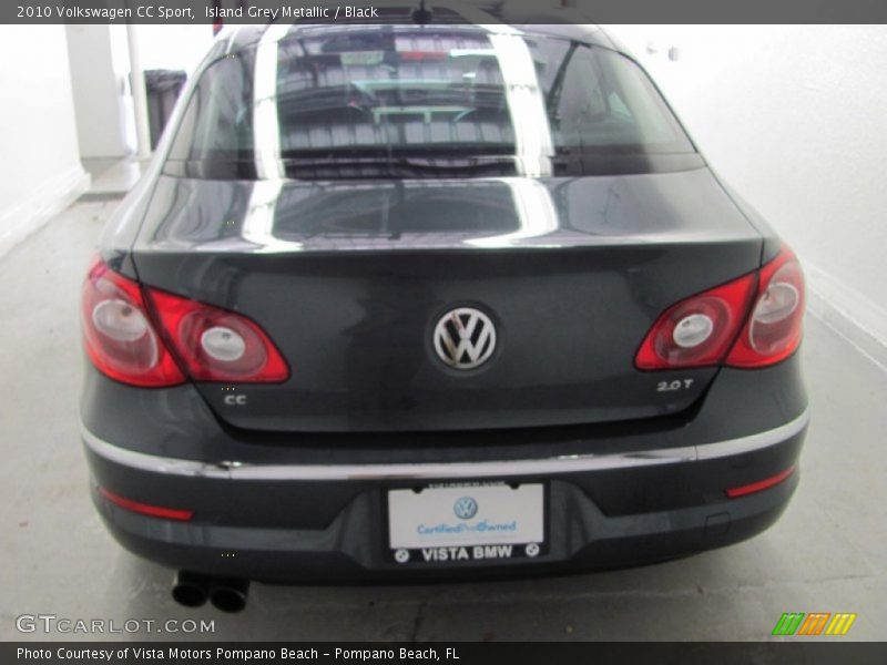 Island Grey Metallic / Black 2010 Volkswagen CC Sport