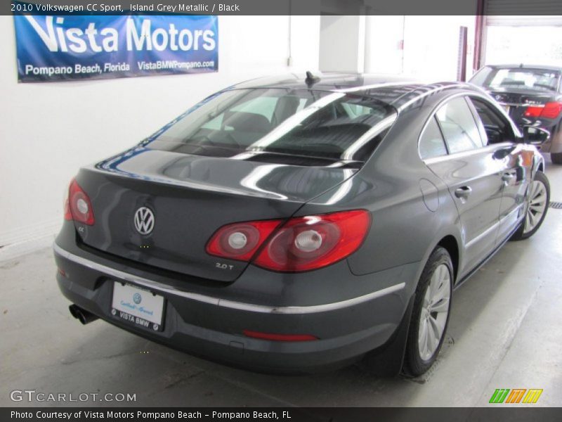 Island Grey Metallic / Black 2010 Volkswagen CC Sport