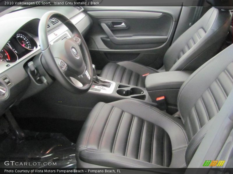 Island Grey Metallic / Black 2010 Volkswagen CC Sport