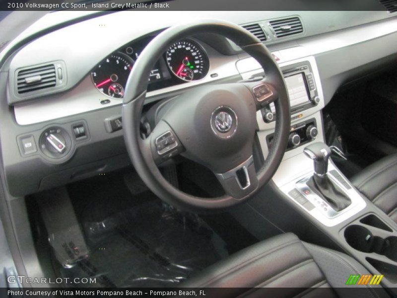 Island Grey Metallic / Black 2010 Volkswagen CC Sport