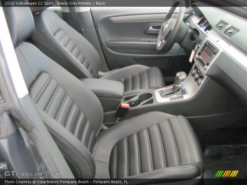 Island Grey Metallic / Black 2010 Volkswagen CC Sport