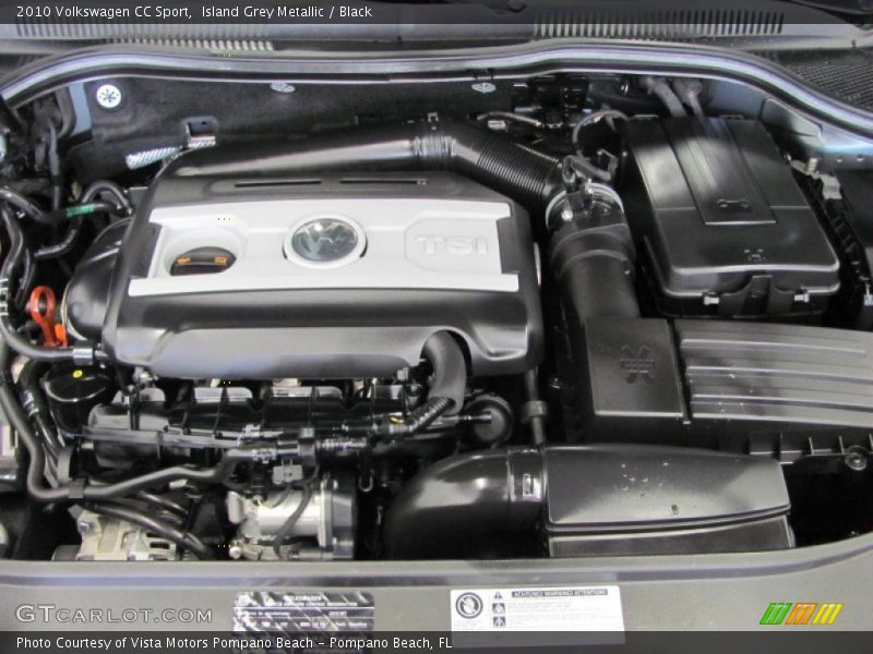 Island Grey Metallic / Black 2010 Volkswagen CC Sport