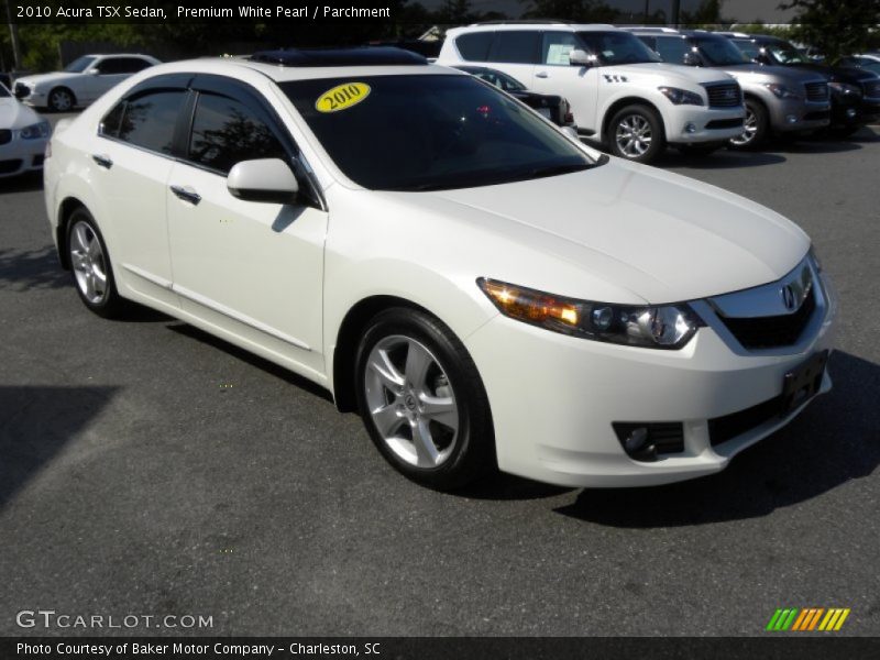 Premium White Pearl / Parchment 2010 Acura TSX Sedan