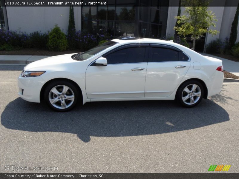 Premium White Pearl / Parchment 2010 Acura TSX Sedan