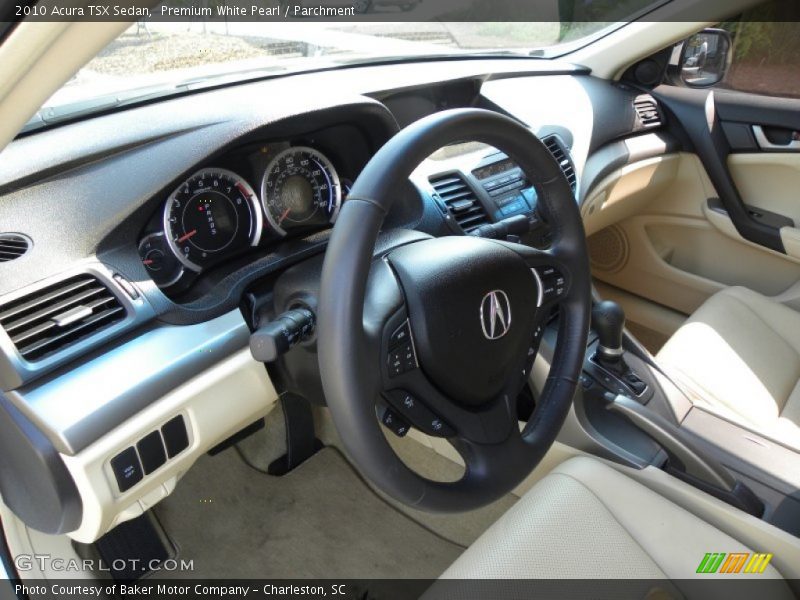Premium White Pearl / Parchment 2010 Acura TSX Sedan