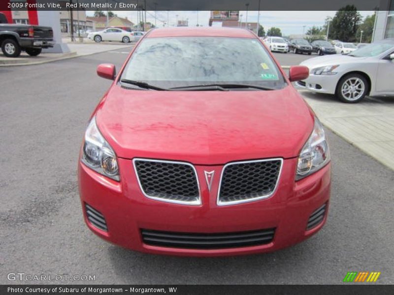 Red Hot Metallic / Ebony 2009 Pontiac Vibe