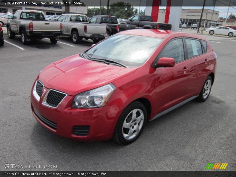 Red Hot Metallic / Ebony 2009 Pontiac Vibe