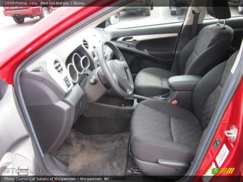 Red Hot Metallic / Ebony 2009 Pontiac Vibe