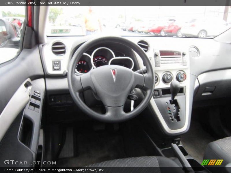 Red Hot Metallic / Ebony 2009 Pontiac Vibe
