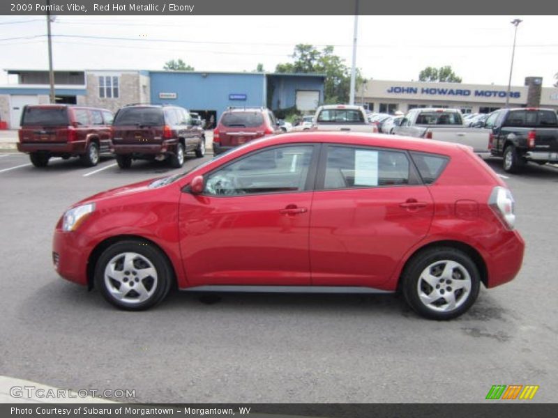 Red Hot Metallic / Ebony 2009 Pontiac Vibe