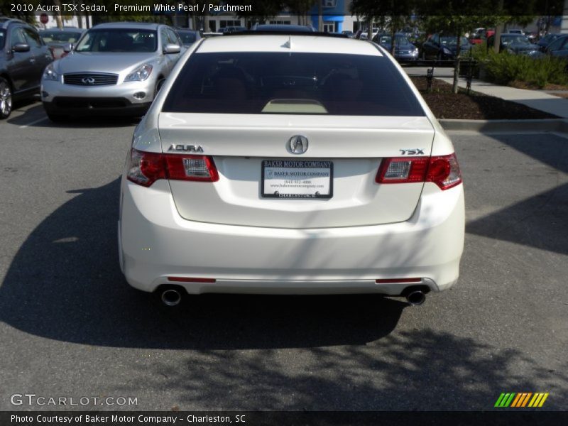 Premium White Pearl / Parchment 2010 Acura TSX Sedan