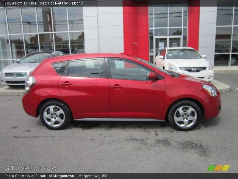 Red Hot Metallic / Ebony 2009 Pontiac Vibe