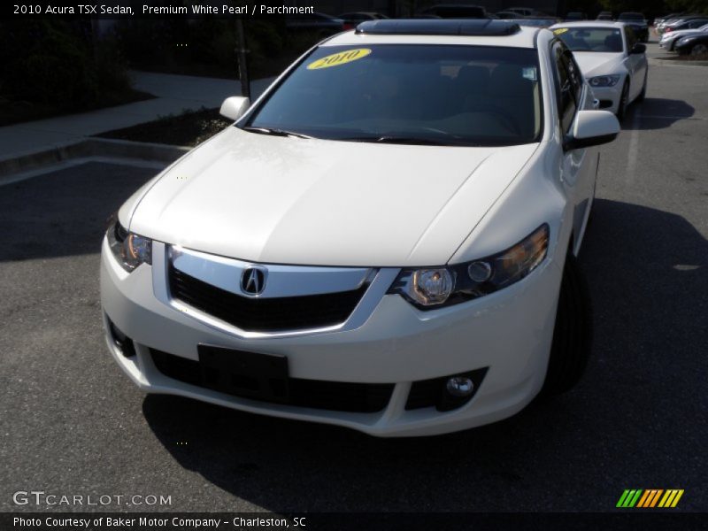 Premium White Pearl / Parchment 2010 Acura TSX Sedan