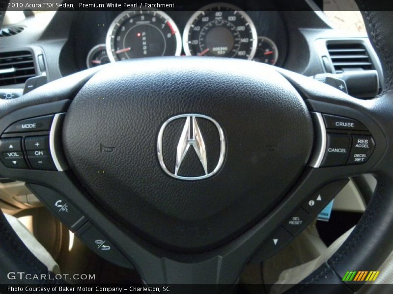 Premium White Pearl / Parchment 2010 Acura TSX Sedan