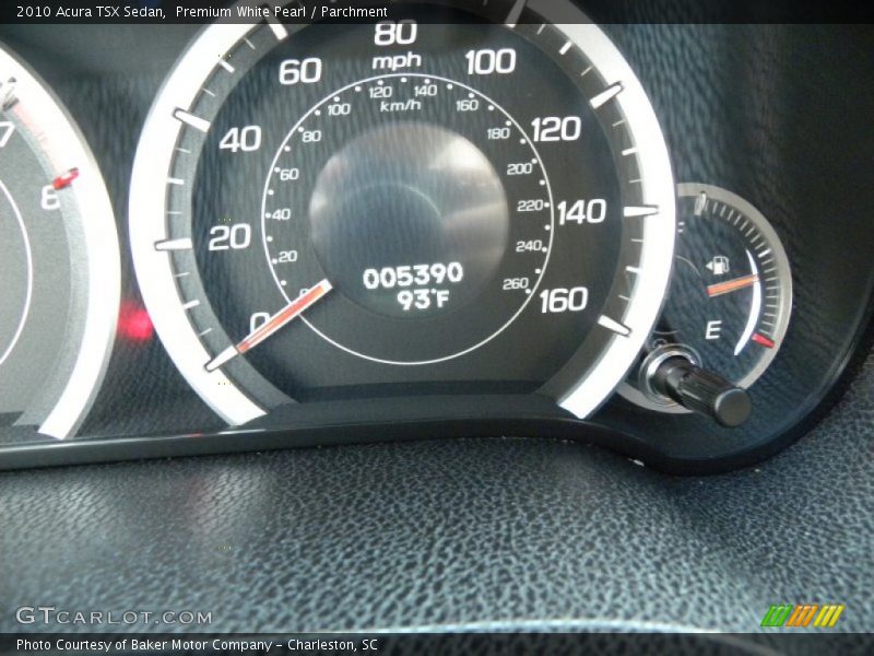 Premium White Pearl / Parchment 2010 Acura TSX Sedan