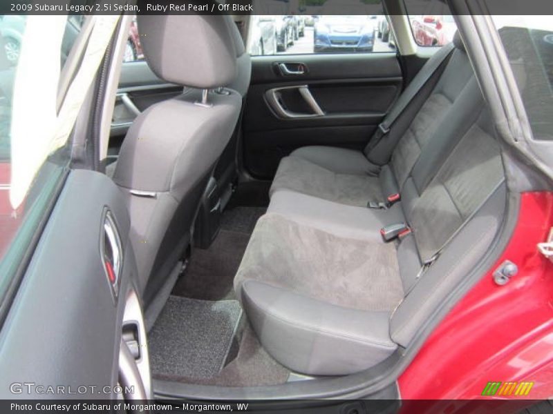 Ruby Red Pearl / Off Black 2009 Subaru Legacy 2.5i Sedan