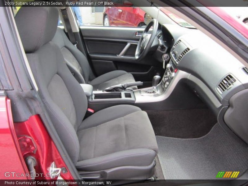 Ruby Red Pearl / Off Black 2009 Subaru Legacy 2.5i Sedan