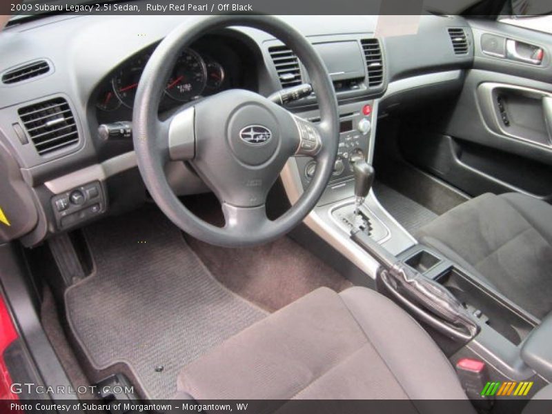 Ruby Red Pearl / Off Black 2009 Subaru Legacy 2.5i Sedan
