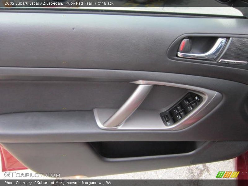 Ruby Red Pearl / Off Black 2009 Subaru Legacy 2.5i Sedan
