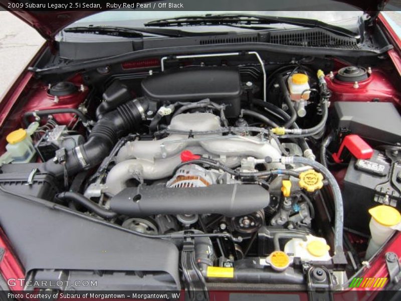 Ruby Red Pearl / Off Black 2009 Subaru Legacy 2.5i Sedan