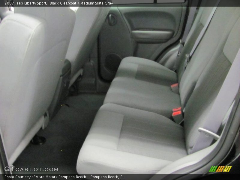 Black Clearcoat / Medium Slate Gray 2007 Jeep Liberty Sport