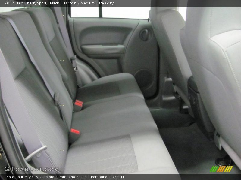 Black Clearcoat / Medium Slate Gray 2007 Jeep Liberty Sport