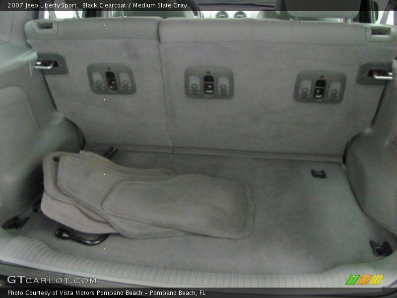Black Clearcoat / Medium Slate Gray 2007 Jeep Liberty Sport