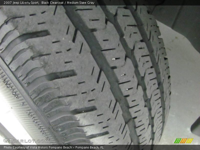 Black Clearcoat / Medium Slate Gray 2007 Jeep Liberty Sport