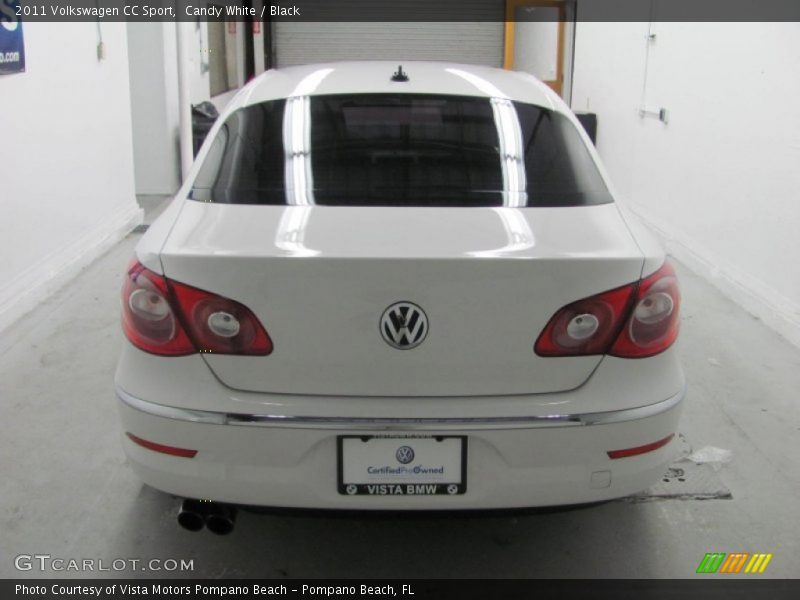 Candy White / Black 2011 Volkswagen CC Sport